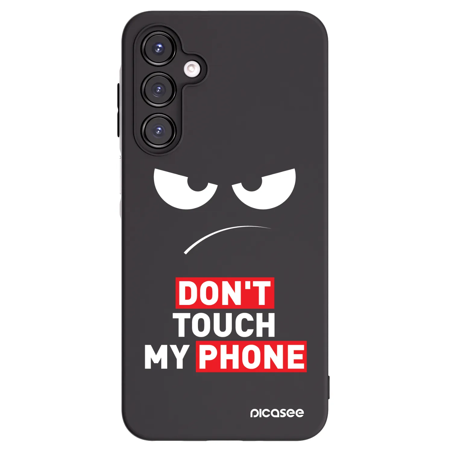 Picasee husă neagră din silicon pentru Samsung Galaxy A16 4G - Angry Eyes - Transparent