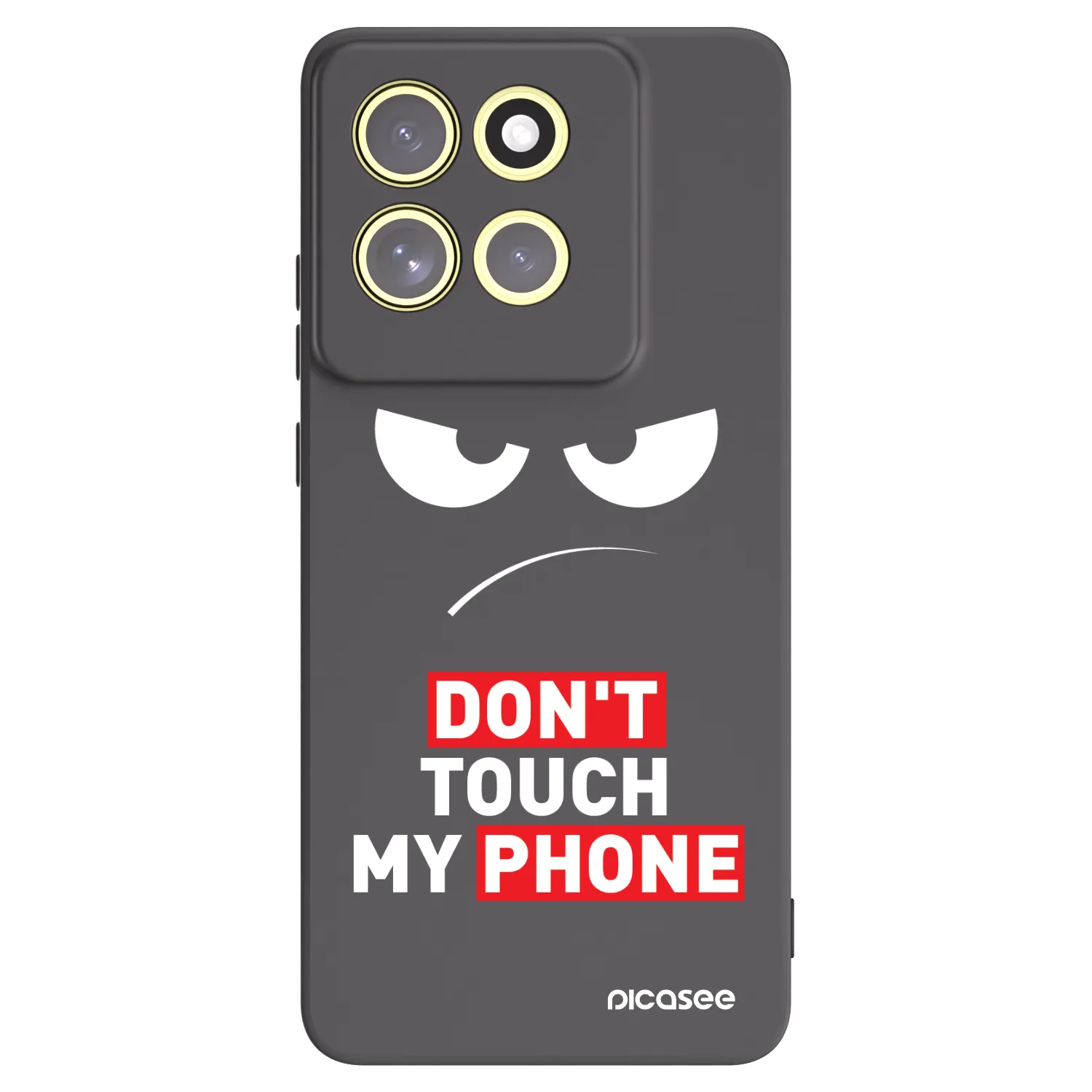 Picasee husă neagră din silicon pentru Motorola Moto G86 Power 5G - Angry Eyes - Transparent