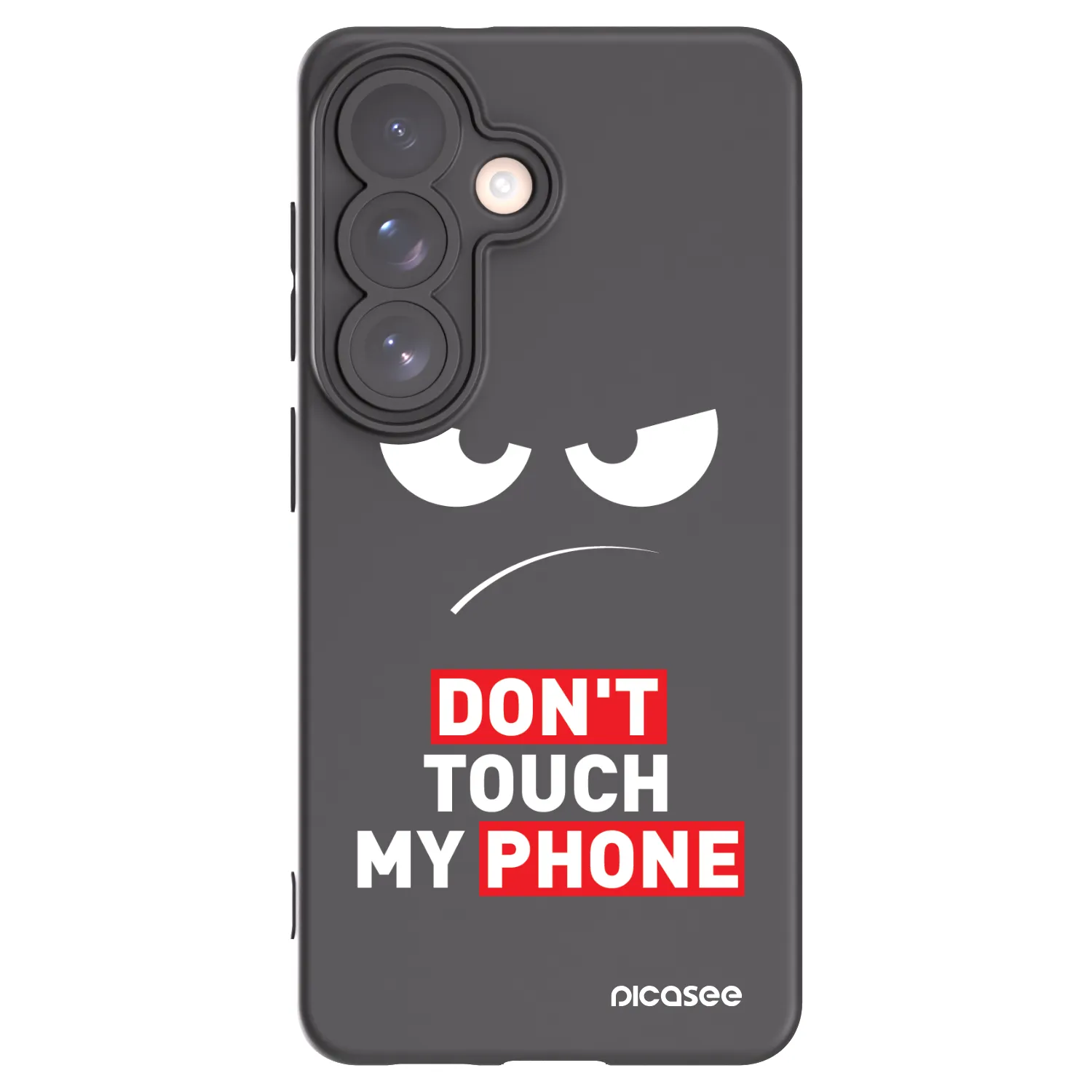 Picasee husă neagră din silicon pentru Samsung Galaxy S26 - Angry Eyes - Transparent