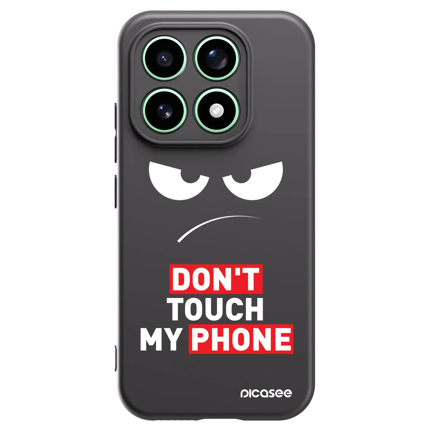 Picasee husă neagră din silicon pentru Xiaomi 17 - Angry Eyes - Transparent