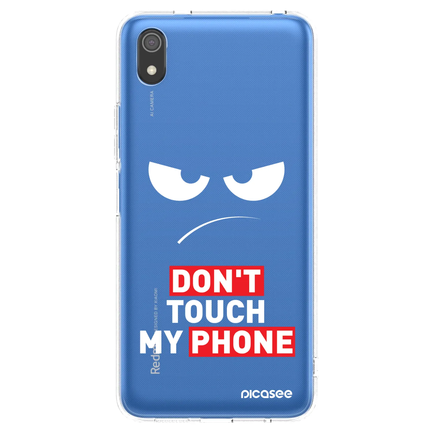 Picasee husă transparentă din silicon pentru Xiaomi Redmi 7A - Angry Eyes - Transparent
