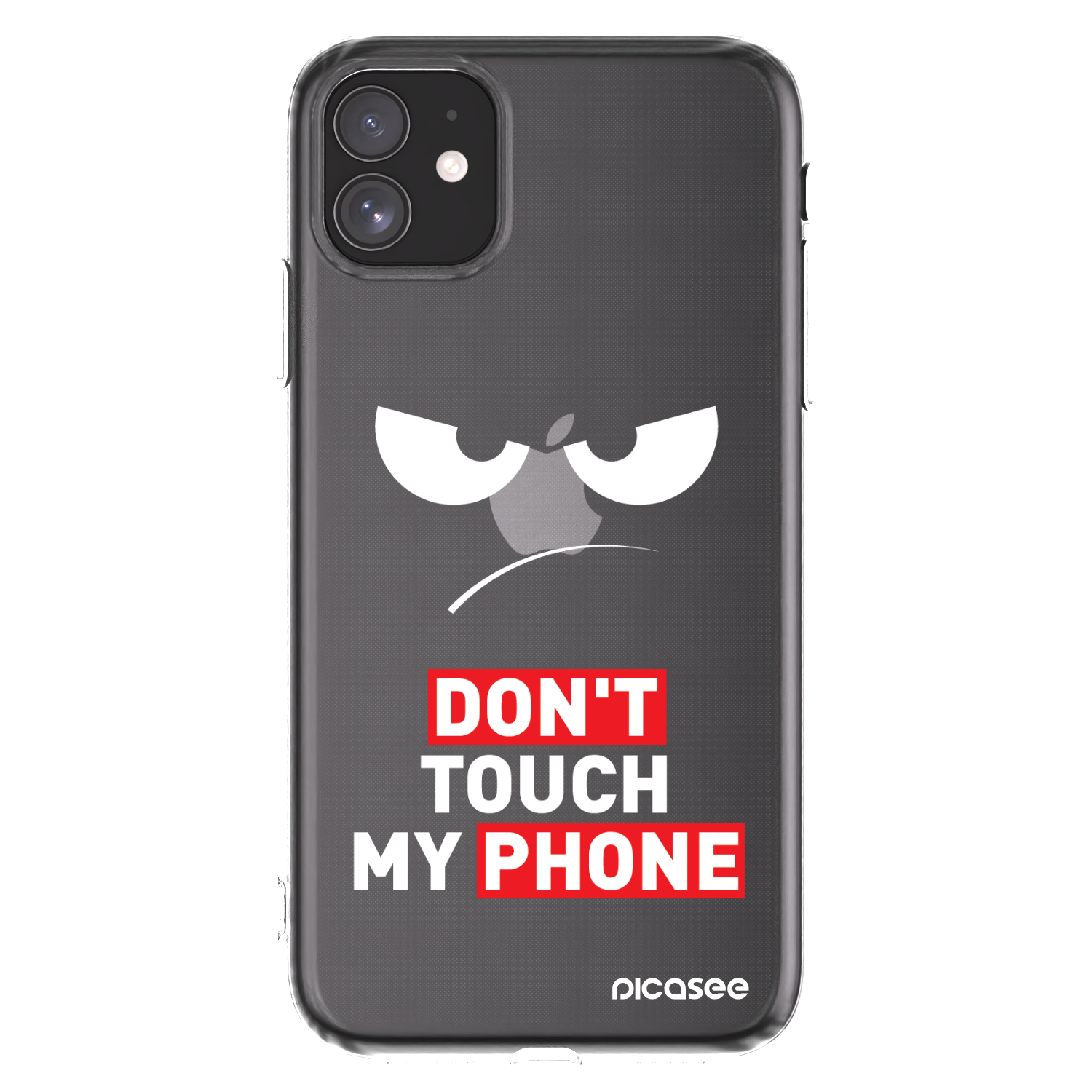 Picasee husă transparentă din silicon pentru Apple iPhone 11 - Angry Eyes - Transparent