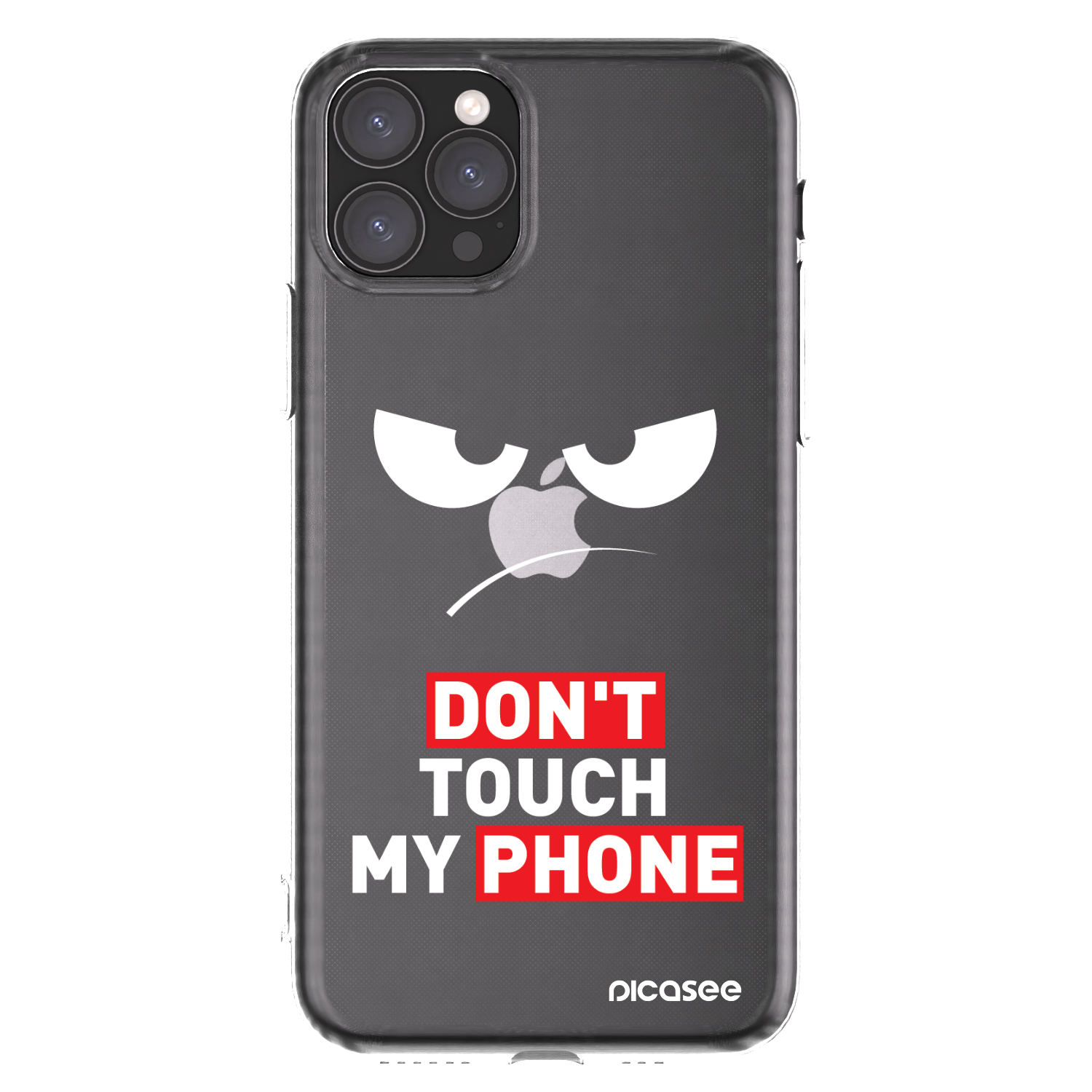 Picasee husă transparentă din silicon pentru Apple iPhone 11 Pro - Angry Eyes - Transparent