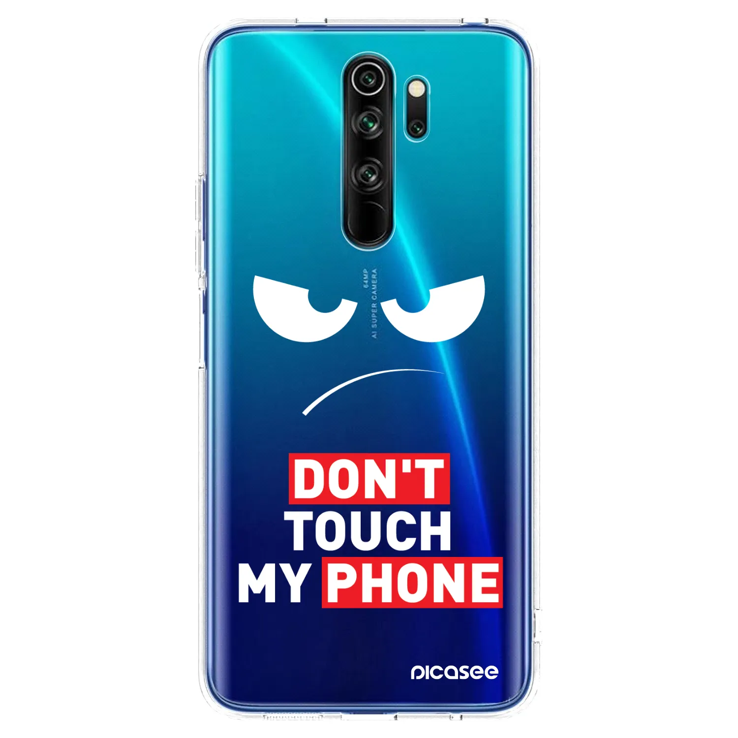 Picasee husă transparentă din silicon pentru Xiaomi Redmi Note 8 Pro - Angry Eyes - Transparent