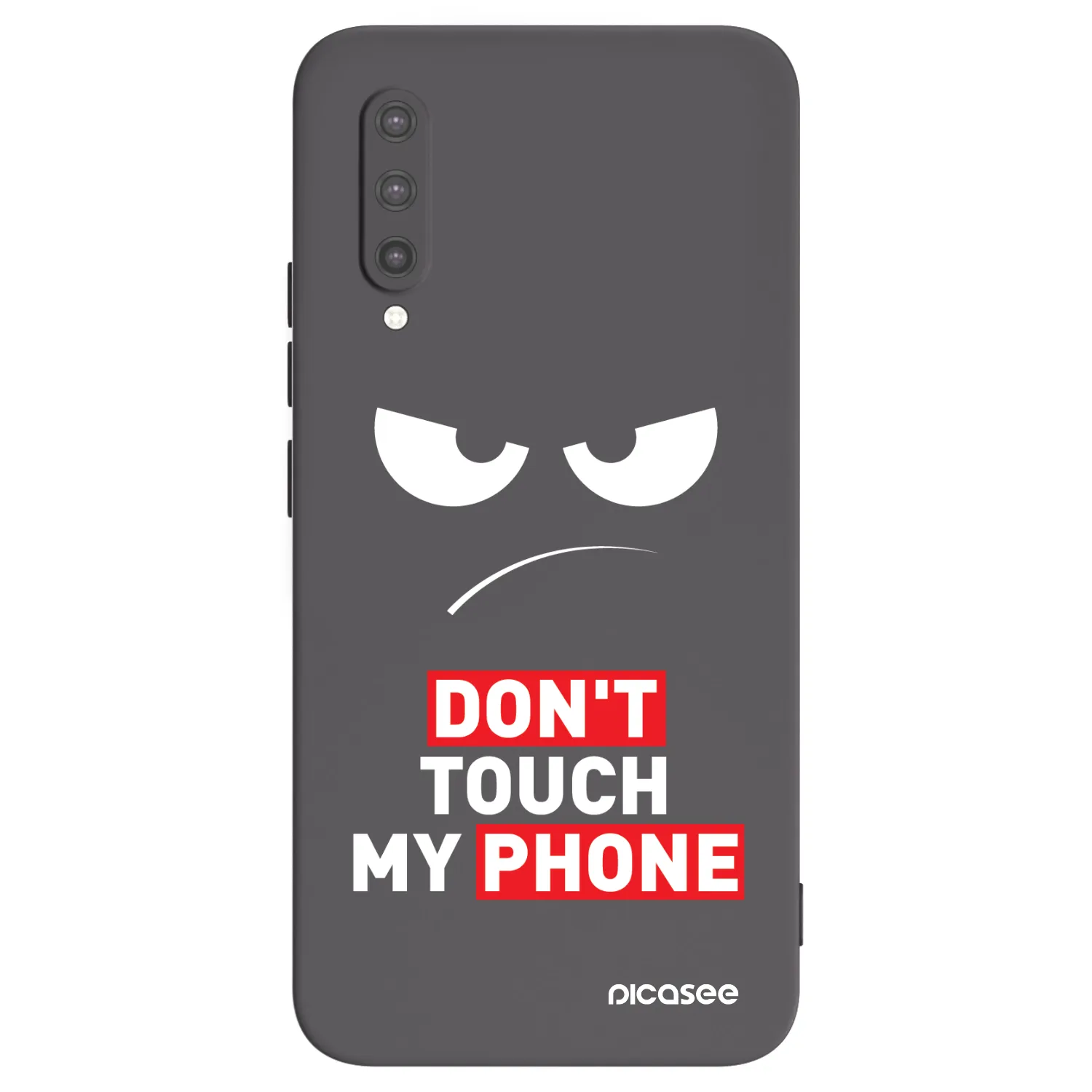 Picasee husă neagră din silicon pentru Xiaomi Mi 9 Lite - Angry Eyes - Transparent
