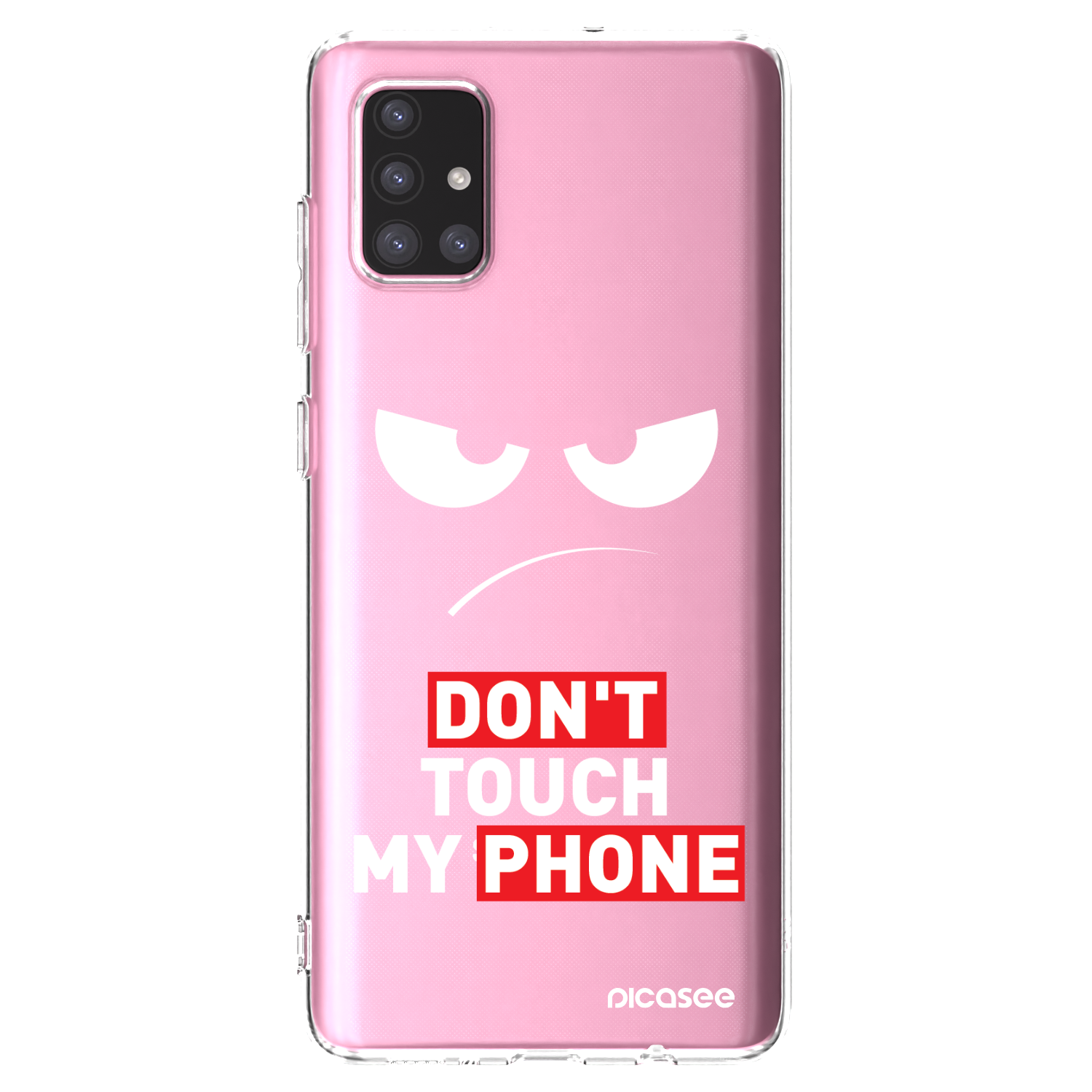 Picasee husă transparentă din silicon pentru Samsung Galaxy A71 A715F - Angry Eyes - Transparent