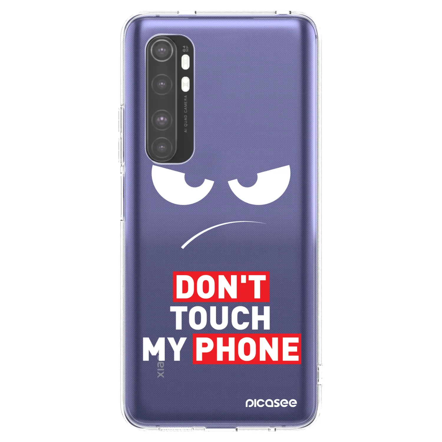 Picasee husă transparentă din silicon pentru Xiaomi Mi Note 10 Lite - Angry Eyes - Transparent