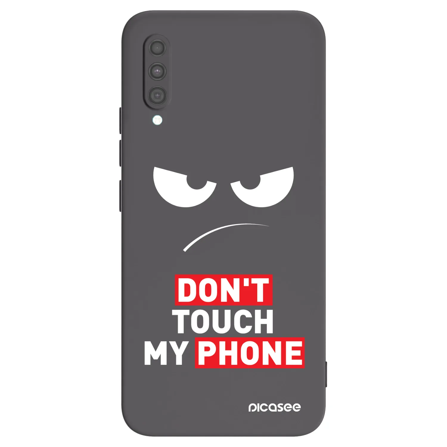 Picasee husă neagră din silicon pentru Samsung Galaxy A30s A307F - Angry Eyes - Transparent
