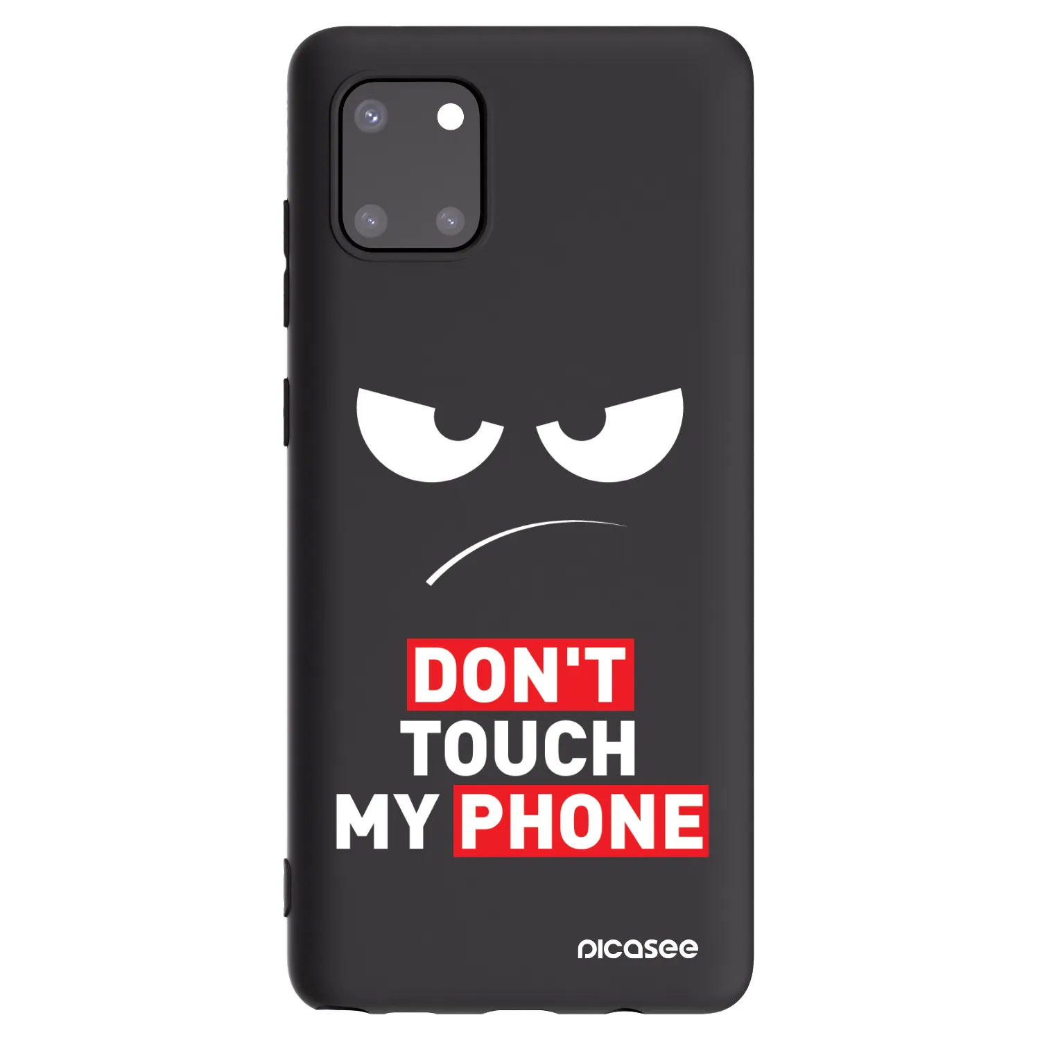Picasee husă neagră din silicon pentru Samsung Galaxy Note 10 Lite N770F - Angry Eyes - Transparent