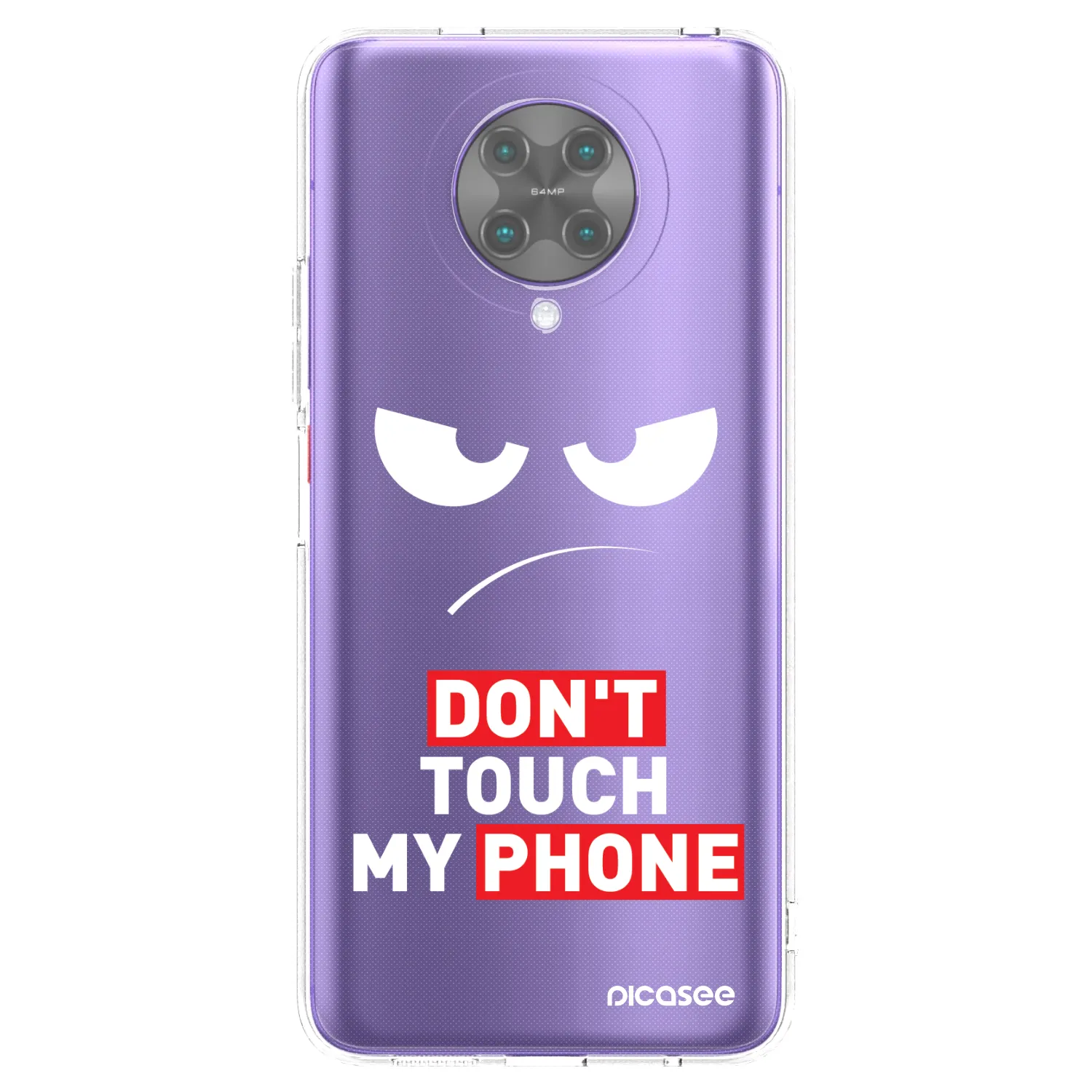 Picasee husă transparentă din silicon pentru Xiaomi Poco F2 Pro - Angry Eyes - Transparent