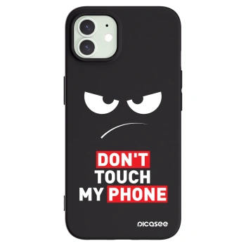 Picasee husă neagră din silicon pentru Apple iPhone 12 Pro - Angry Eyes - Transparent