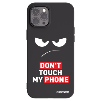 Picasee husă neagră din silicon pentru Apple iPhone 12 Pro Max - Angry Eyes - Transparent