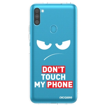 Picasee husă transparentă din silicon pentru Samsung Galaxy M11 - Angry Eyes - Transparent