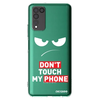 Picasee husă transparentă din silicon pentru Honor 10X Lite - Angry Eyes - Transparent