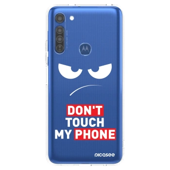 Husă pentru Motorola Moto G8 - Angry Eyes - Transparent