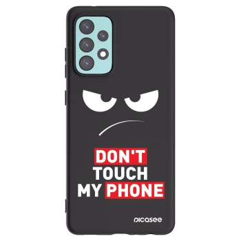 Picasee husă neagră din silicon pentru Samsung Galaxy A72 A725F - Angry Eyes - Transparent