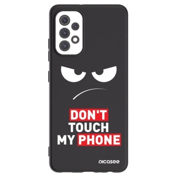 Picasee husă neagră din silicon pentru Samsung Galaxy A32 5G A326B - Angry Eyes - Transparent