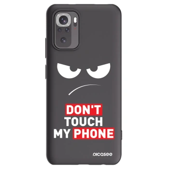 Picasee husă neagră din silicon pentru Xiaomi Redmi Note 10S - Angry Eyes - Transparent