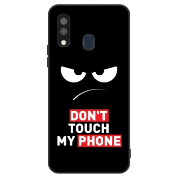 Husă pentru Samsung Galaxy A40 A405F - Angry Eyes - Transparent