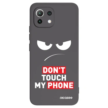 Picasee husă neagră din silicon pentru Xiaomi Mi 11 Lite - Angry Eyes - Transparent