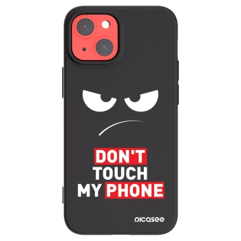 Picasee husă neagră din silicon pentru Apple iPhone 13 mini - Angry Eyes - Transparent