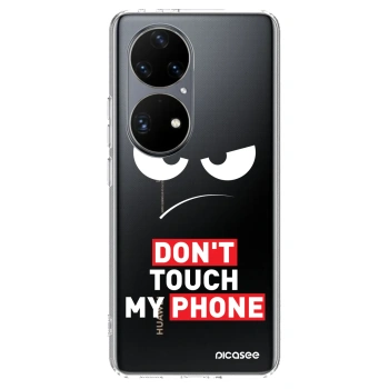 Husă pentru Huawei P50 - Angry Eyes - Transparent