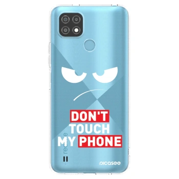 Picasee husă transparentă din silicon pentru Realme C21 - Angry Eyes - Transparent