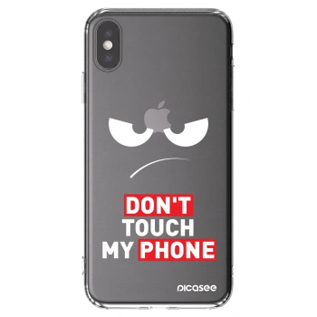 Picasee husă transparentă din silicon pentru Apple iPhone XS Max - Angry Eyes - Transparent