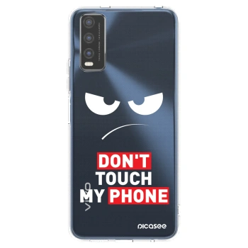 Picasee husă transparentă din silicon pentru Vivo Y20s - Angry Eyes - Transparent