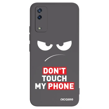 Picasee husă neagră din silicon pentru Vivo Y11s - Angry Eyes - Transparent