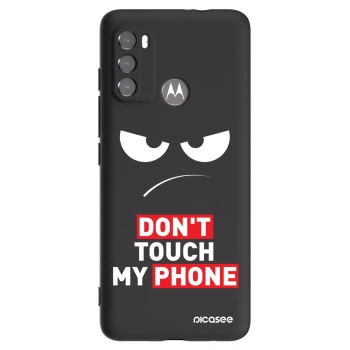 Picasee husă neagră din silicon pentru Motorola Moto G60 - Angry Eyes - Transparent