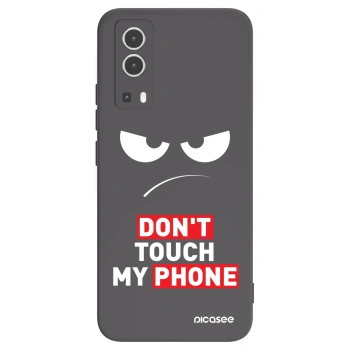 Picasee husă neagră din silicon pentru Vivo Y72 5G - Angry Eyes - Transparent