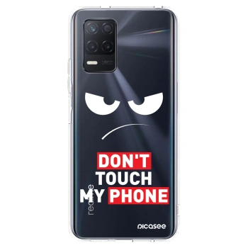 Picasee husă transparentă din silicon pentru Realme 8 5G - Angry Eyes - Transparent