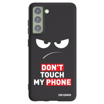 Picasee husă neagră din silicon pentru Samsung Galaxy S21 FE 5G - Angry Eyes - Transparent
