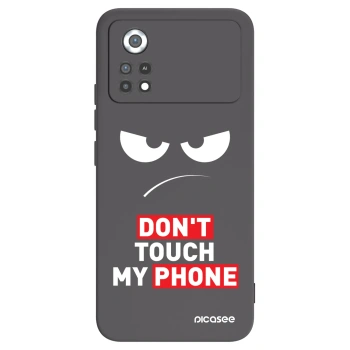 Picasee husă neagră din silicon pentru Xiaomi Poco X4 Pro 5G - Angry Eyes - Transparent