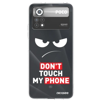 Picasee husă transparentă din silicon pentru Xiaomi Poco X4 Pro 5G - Angry Eyes - Transparent
