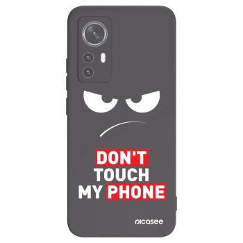 Picasee husă neagră din silicon pentru Xiaomi 12 - Angry Eyes - Transparent