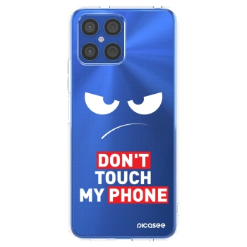 Picasee husă transparentă din silicon pentru Honor X8 4G - Angry Eyes - Transparent