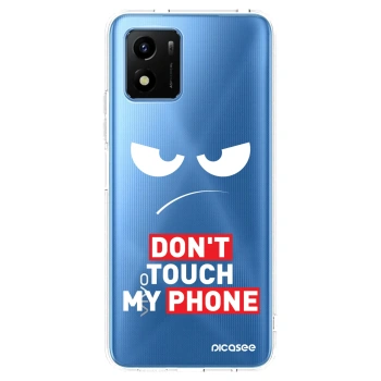 Picasee husă transparentă din silicon pentru Vivo Y01 - Angry Eyes - Transparent