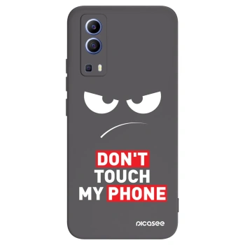 Picasee husă neagră din silicon pentru Vivo Y52 5G - Angry Eyes - Transparent