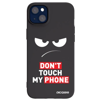 Picasee husă neagră din silicon pentru Apple iPhone 14 Plus - Angry Eyes - Transparent