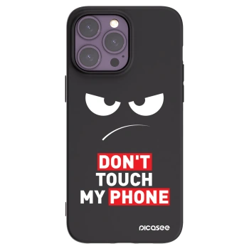 Picasee husă neagră din silicon pentru Apple iPhone 14 Pro Max - Angry Eyes - Transparent