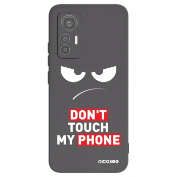 Picasee husă neagră din silicon pentru Xiaomi 12 Lite - Angry Eyes - Transparent