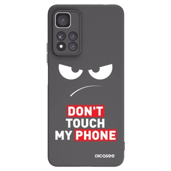Picasee husă neagră din silicon pentru Xiaomi Redmi Note 11 Pro+ 5G - Angry Eyes - Transparent