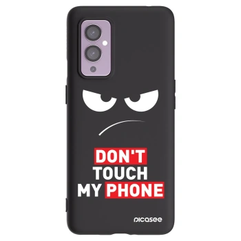 Picasee husă neagră din silicon pentru OnePlus 9 - Angry Eyes - Transparent