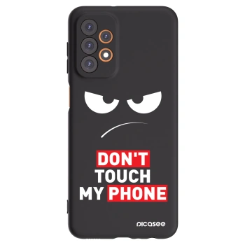 Picasee husă neagră din silicon pentru Samsung Galaxy A23 A236B 5G - Angry Eyes - Transparent