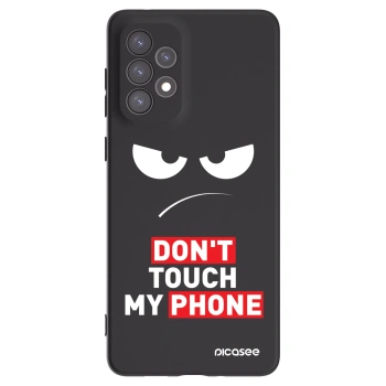 Picasee husă neagră din silicon pentru Samsung Galaxy A73 5G - Angry Eyes - Transparent