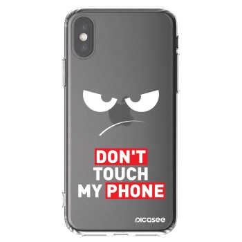 Picasee husă transparentă din silicon pentru Apple iPhone X/XS - Angry Eyes - Transparent