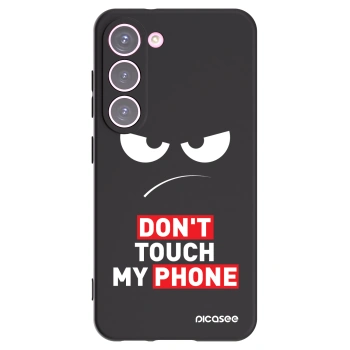 Picasee husă neagră din silicon pentru Samsung Galaxy S23 5G - Angry Eyes - Transparent