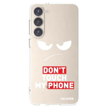 Picasee husă transparentă din silicon pentru Samsung Galaxy S23+ 5G - Angry Eyes - Transparent